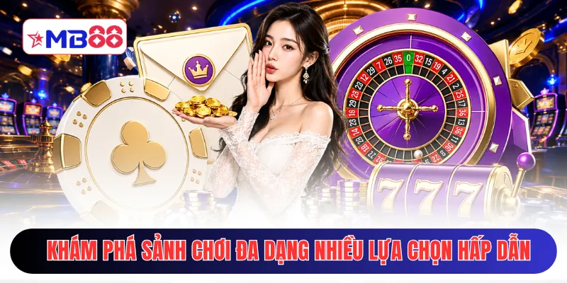 Khám phá sảnh chơi đa dạng với nhiều lựa chọn hấp dẫn